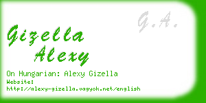 gizella alexy business card